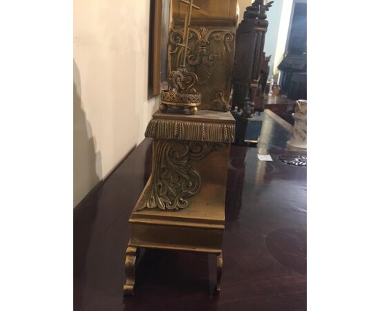 Louis Philippe period gilt bronze table clock