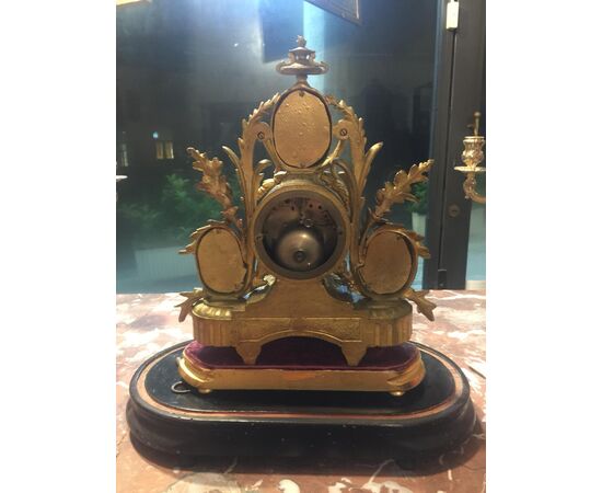 Table clock under glass bell, Napoleon III period
