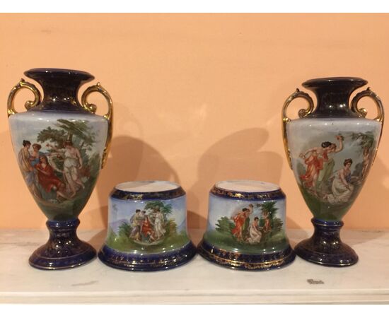 Coppia di vasi in ceramica provenienza Francia