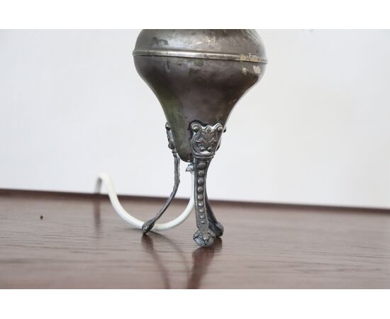 Coppia di lampade da tavolo abat jou in metallo anni 1930 PREZZO TRATTABILE