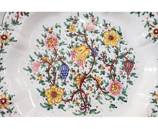 Coppia di piatti in ceramica artistica manifattura C.A.M. Gubbio 1940 circa PREZZO TRATTABILE