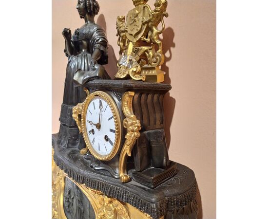 Napoleon III period bronze clock
