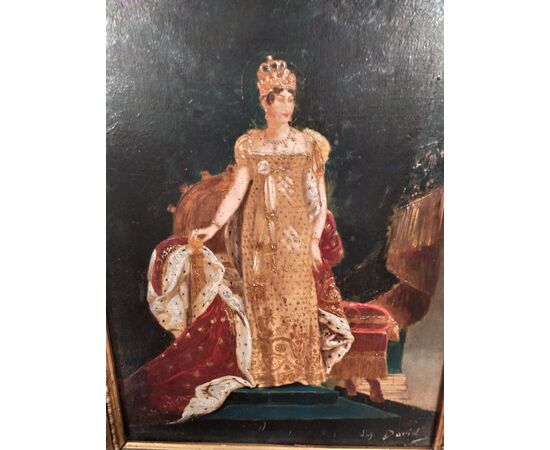 Oil painting on canvas depicting Giuseppina Bonaparte