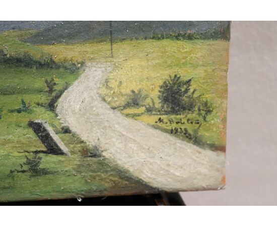 Oil painting on canvas landscape signed and dated 1939 NEGOTIABLE PRICE