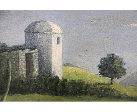 Dipinto Olio su tela paesaggio firmato e datato 1939 PREZZO TRATTABILE