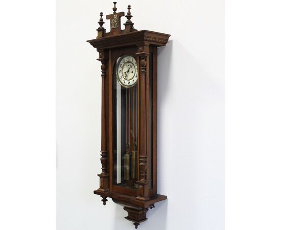 Antique wall pendulum clock in walnut - period 800     