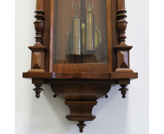 Antique wall pendulum clock in walnut - period 800     
