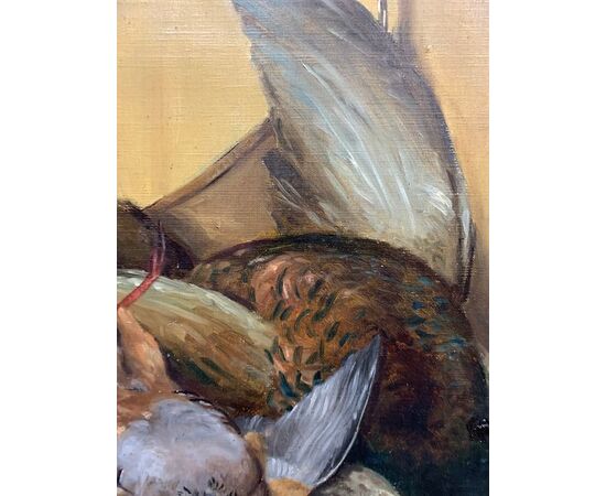 Bénassy (XIX-XX)- Still Life with Pheasant and Partridge