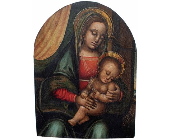 Attr. a Giovanni Ambrogio Bevilacqua, detto Liberale (documentato 1481-1512), Madonna con Bambino