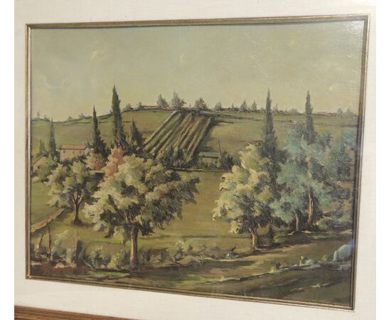 Painting Tuscan Hills by V. Benigno