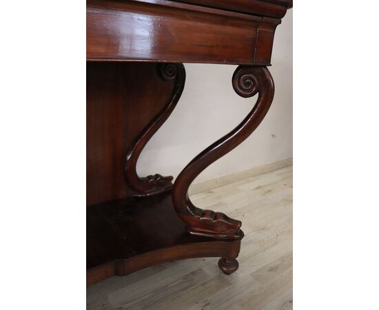 Antique console in walnut Charles X antiques first half of the century &#39;800 NEGOTIABLE PRICE     