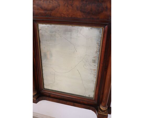 Antique Empire walnut fireplace mirror early 19th century NEGOTIABLE PRICE     