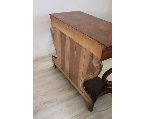 Antique console in walnut Charles X antiques first half of the century &#39;800 NEGOTIABLE PRICE     