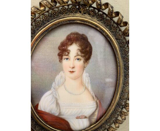 Beautiful XX Miniature With Portrait Of Giuseppina Beauharnais