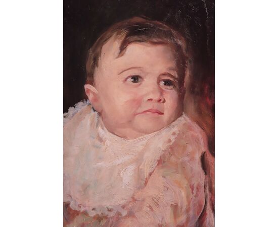 Giuseppe Mascarini (1877- 1954)- Ritratto di Bambina