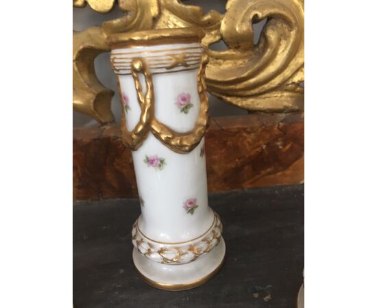 Four Ginori nineteenth century vases