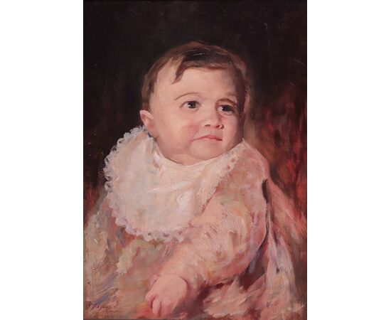 Giuseppe Mascarini (1877- 1954) - Portrait of a Child
