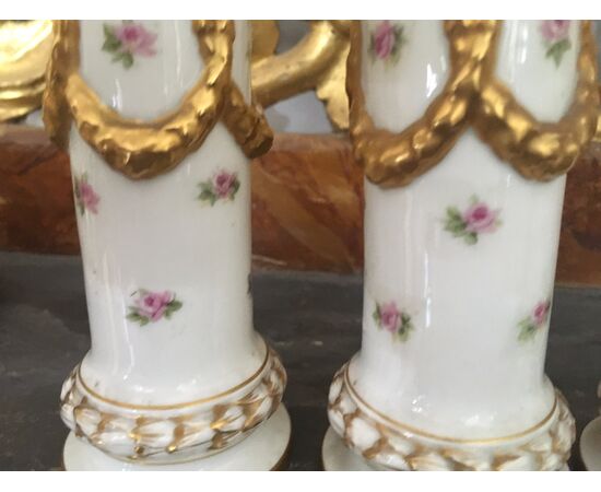 Four Ginori nineteenth century vases