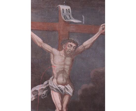 Dipinto: "La redenzione dell'uomo" sec. XVIII