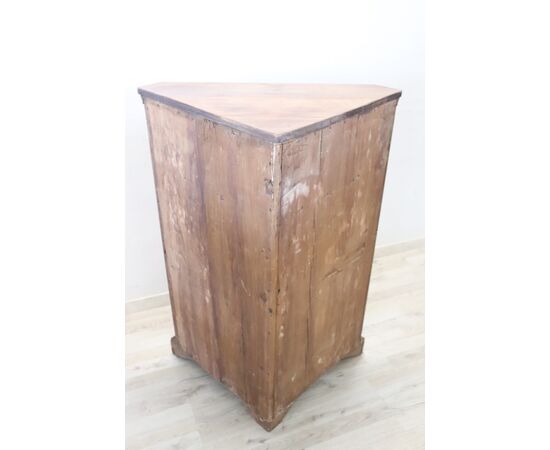 corner cupboard in solid walnut 20th century PRICE NEGOTIABLE