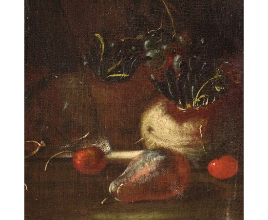 Antico dipinto natura morta del XVII secolo