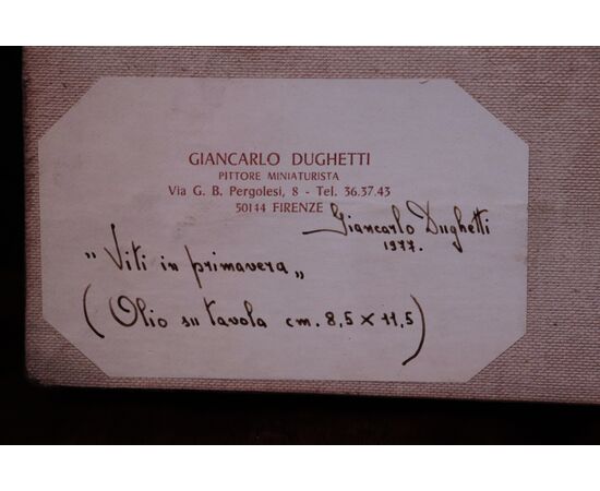 Giancarlo Dughetti (Firenze1931 – Vignola 1986) - Viti in primavera