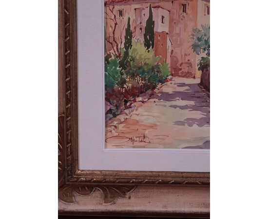 Giovanni Ospitali (Bologna 1927) - Paesaggio Toscano