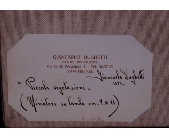 Giancarlo Dughetti (Firenze1931 – Vignola 1986) - Vegetazione