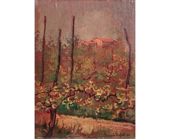 Giancarlo Dughetti (Florence 1931 - Vignola 1986) - Vines in spring