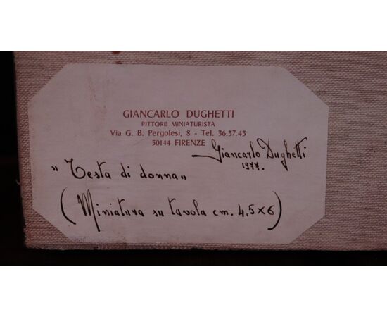 Giancarlo Dughetti (Florence 1931 - Vignola 1986) - Portrait
