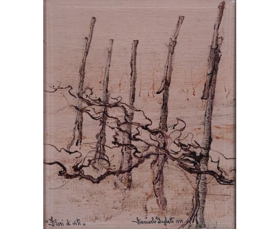 Giancarlo Dughetti (Florence 1931 - Vignola 1986) - Rows of vines
