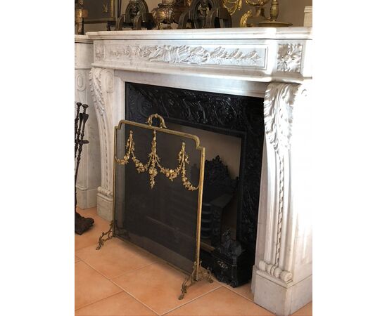 neoclassical fireplace with vintage reducer     