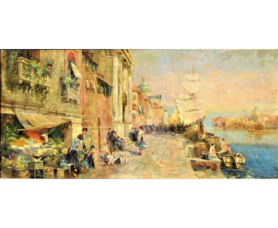 Venice, &quot;Animated scene on the Grand Canal&quot;     