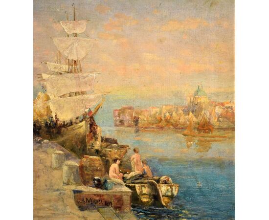 Venice, &quot;Animated scene on the Grand Canal&quot;     
