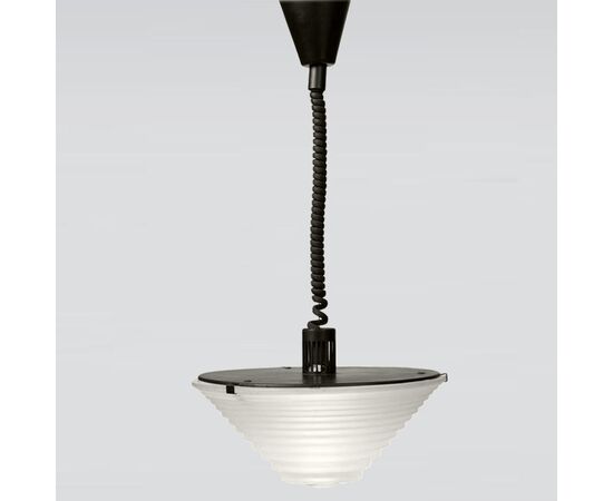 1970s Artemide “Egina 38” Pendant Lamp by Angelo Mangiarotti. Made in Italy