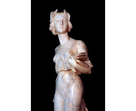 Alabaster sculpture: "The Law", 20th century