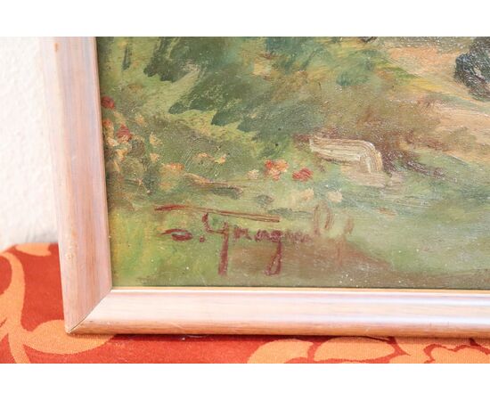 Oil painting on wood signed Gragnoli Ovidio (1893/1953) NEGOTIABLE PRICE