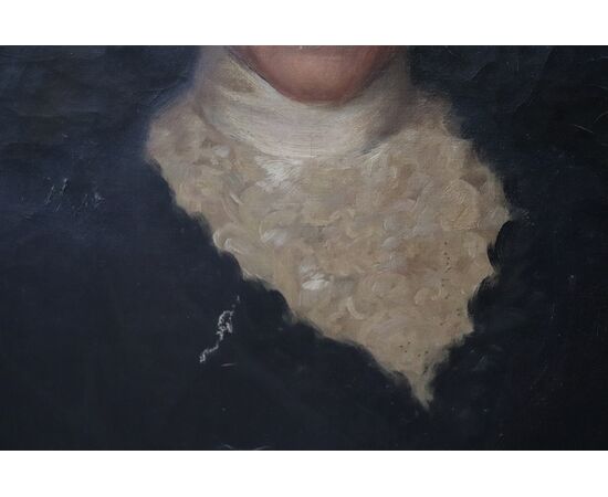 Antique oil painting on canvas portrait of a lady early 20th century NEGOTIABLE PRICE