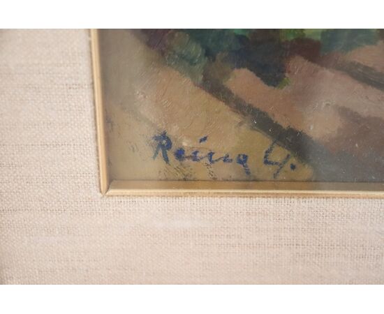 Antique oil painting on canvas signed Reina Giuseppe (1829/1905) NEGOTIABLE PRICE
