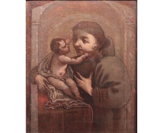 Dipinto: Sant'Antonio da Padova, Toscana, Sec. XVII