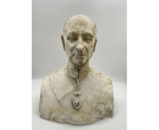 Octavio Vicent (1913-1999) - Studio in gesso per un busto di Franco