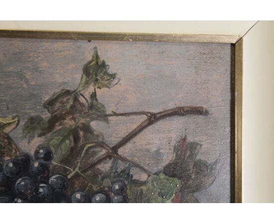 Ancient fruit still life from the early 1900s oil on board !!!