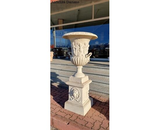 Art Nouveau cast iron vases     