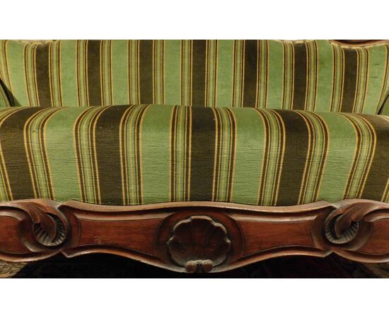  panc117 - elegante divano Luigi Filippo, misura cm l 180 x h 100 x p. 60