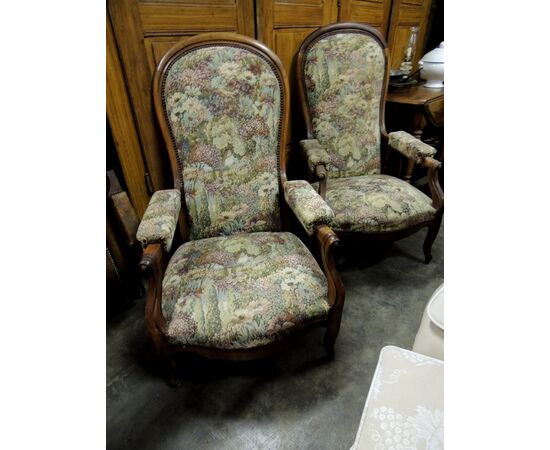 Louis Philippe armchairs from Piedmont