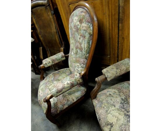 Louis Philippe armchairs from Piedmont
