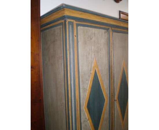 Tyrolean lacquered pantry cabinet