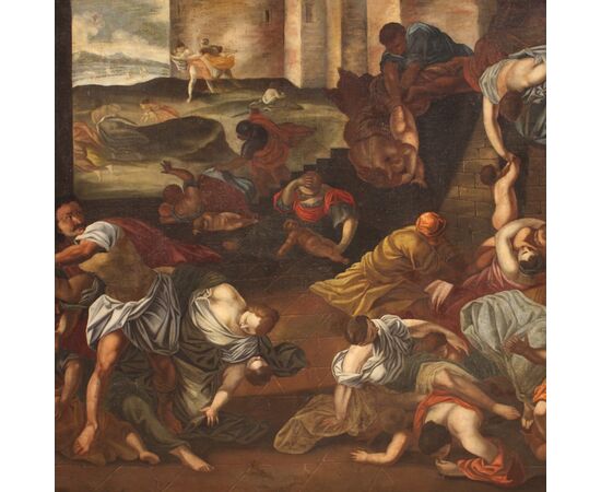 Grande quadro la strage degli innocenti del XVII secolo