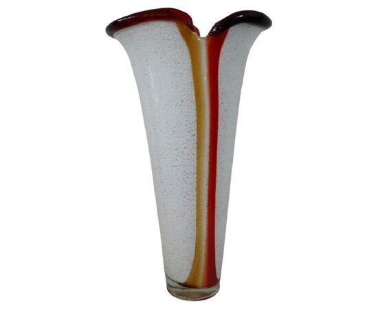 Vase in artistic Murano glass, large size, 1980s. NEGOTIABLE PRICE     