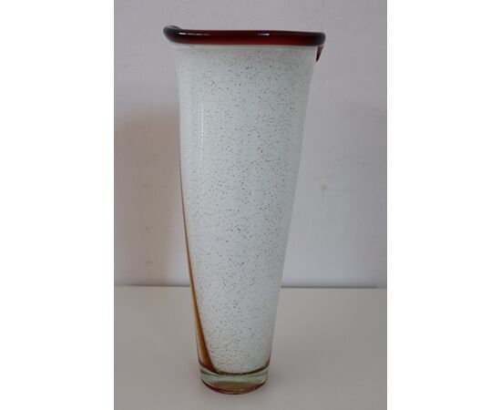 Vase in artistic Murano glass, large size, 1980s. NEGOTIABLE PRICE     